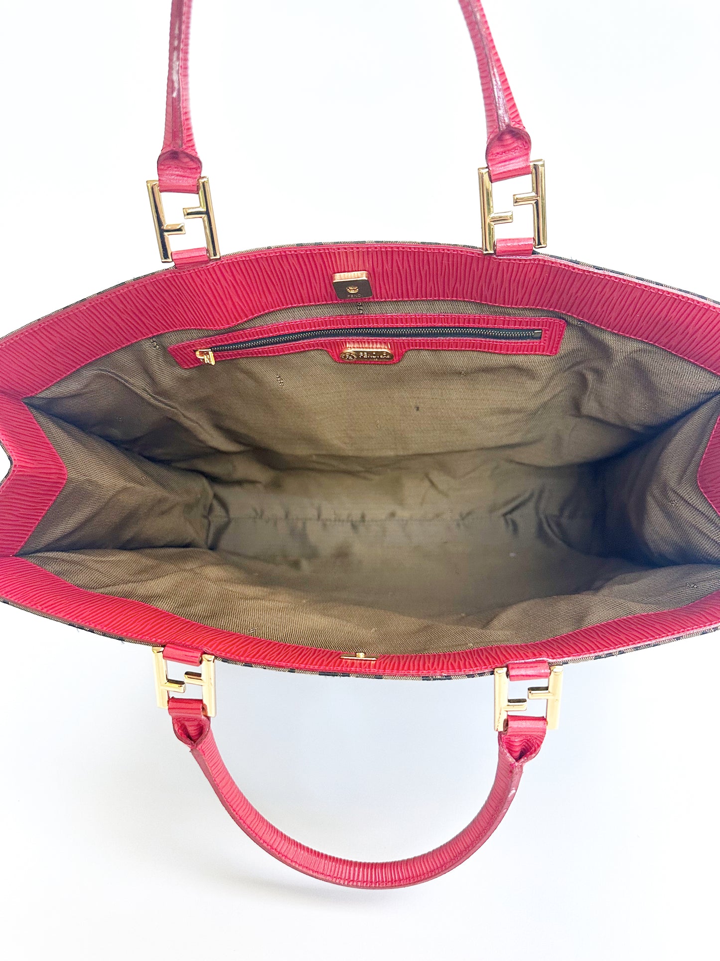 Fendi Vintage Leopard Handbag with Matching Belt