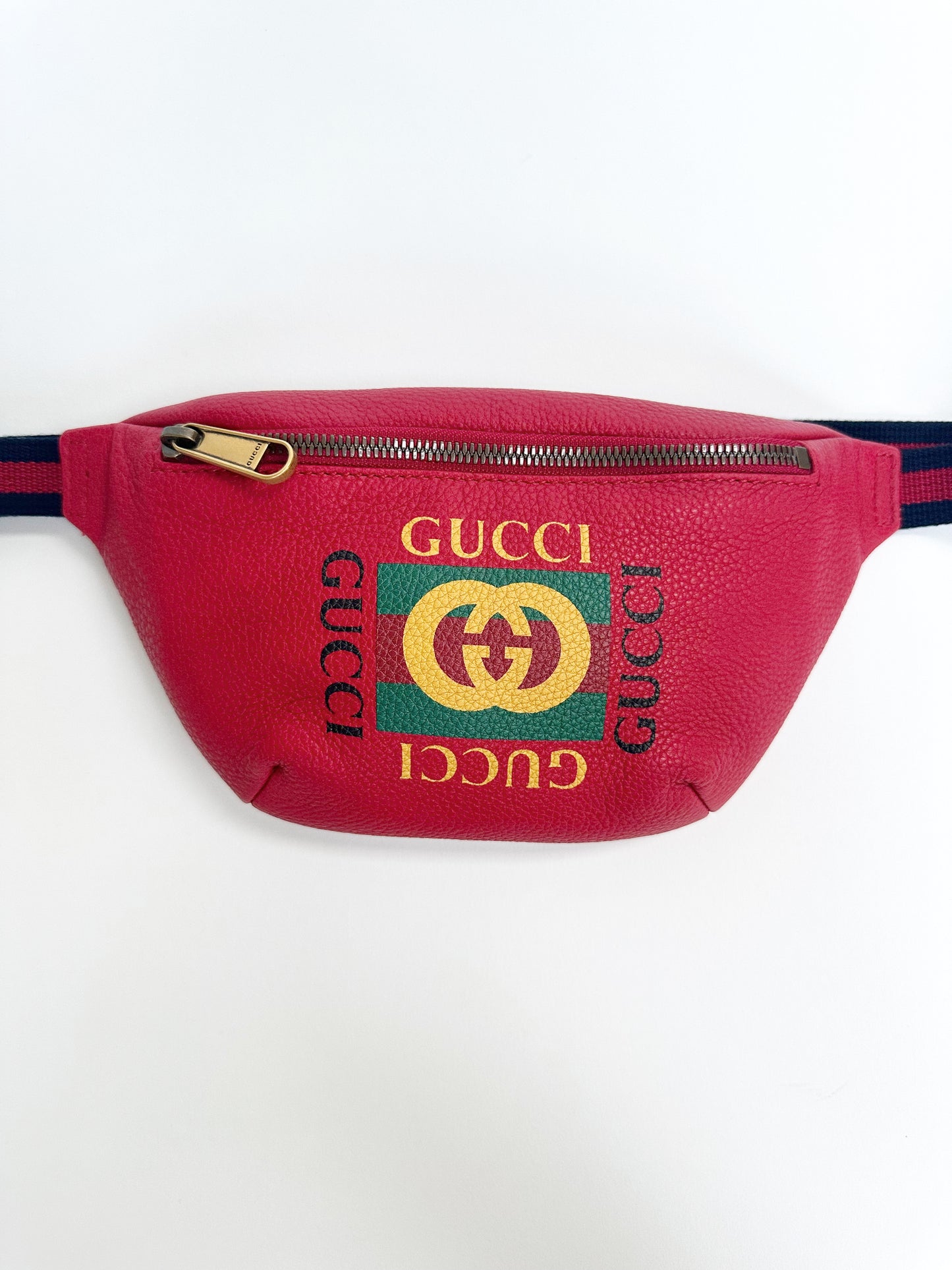 Gucci by Tom Ford Vintage Red Leather Waist Bag