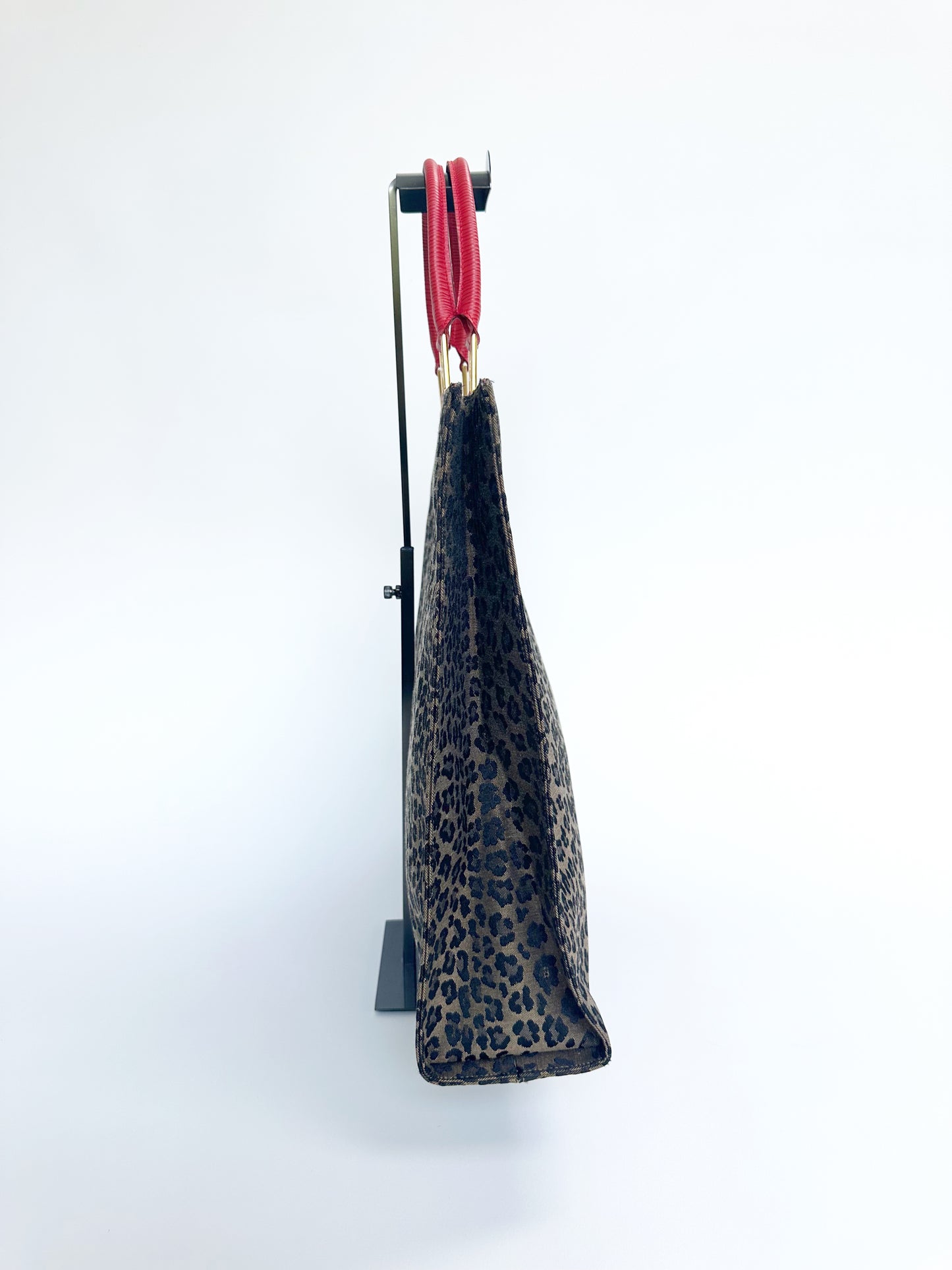 Fendi Vintage Leopard Handbag with Matching Belt