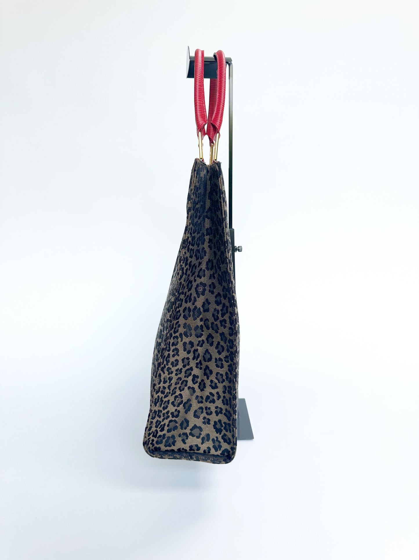 Fendi Vintage Leopard Handbag with Matching Belt