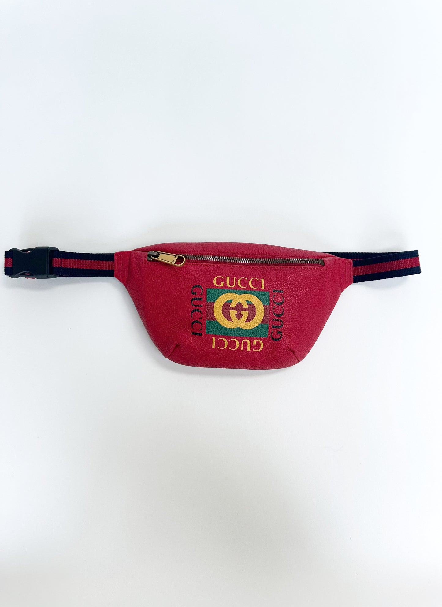 Gucci by Tom Ford Vintage Red Leather Waist Bag