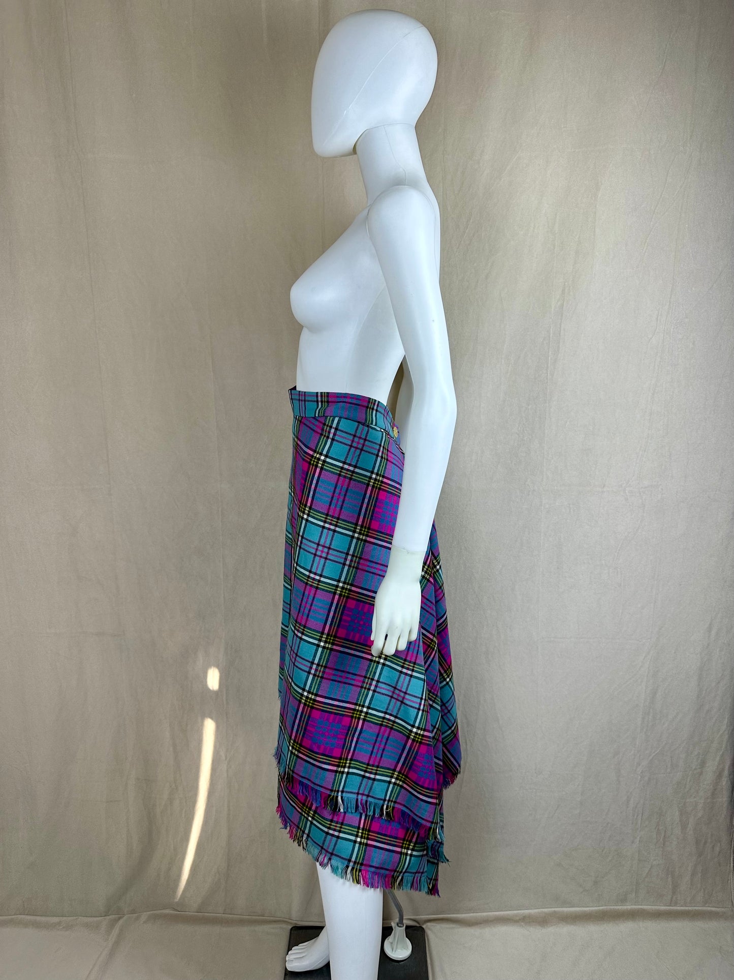 Vivienne Westwood FW 1993 Tartan Wrap Skirt