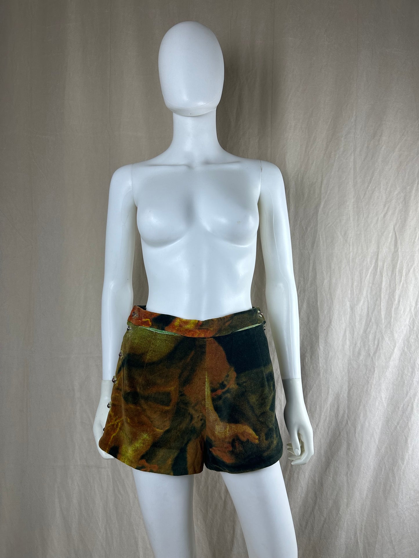 Vivienne Westwood FW 1993 Ruben’s Print Velour Shorts