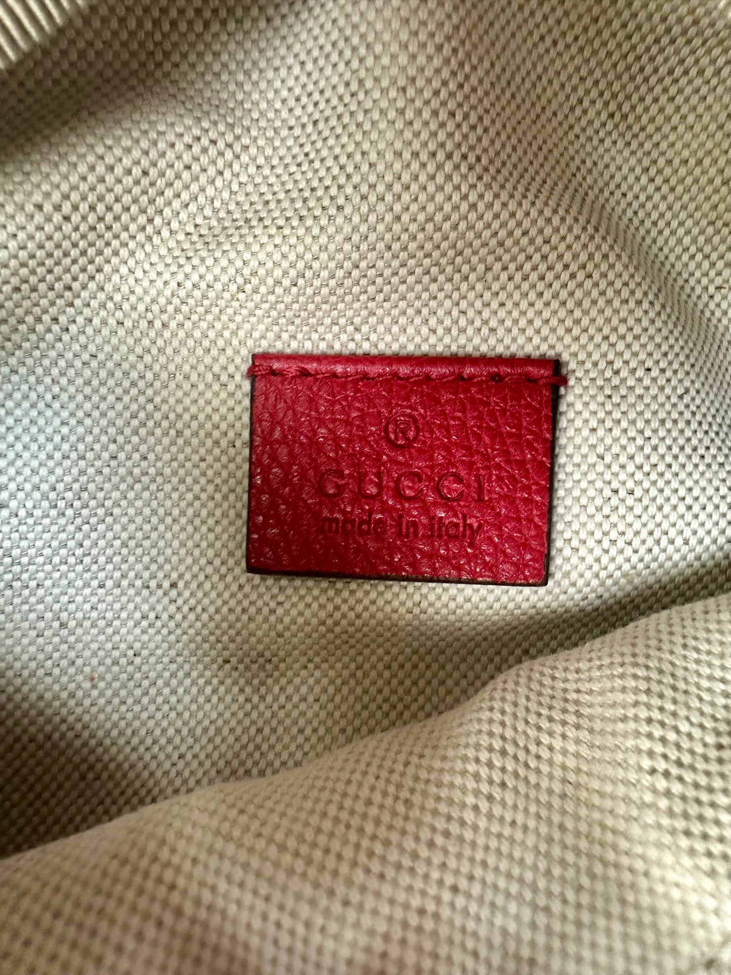 Gucci by Tom Ford Vintage Red Leather Waist Bag