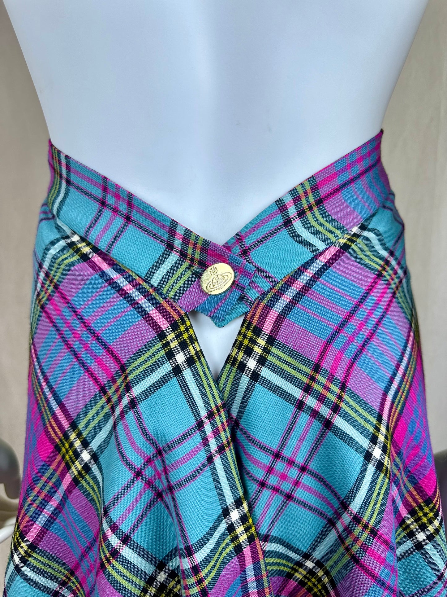 Vivienne Westwood FW 1993 Tartan Wrap Skirt