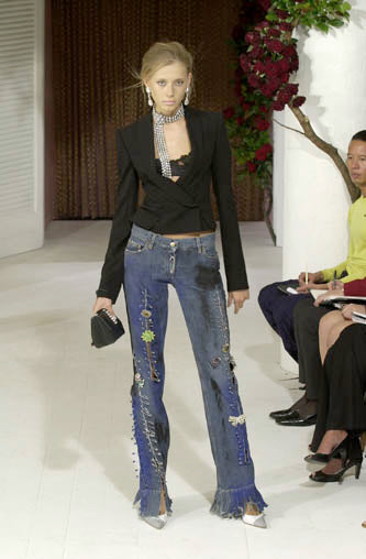 Dolce & Gabbana SS 2001 Safety Pin Jeans