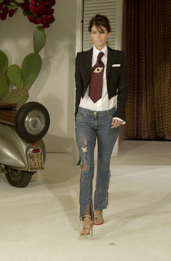 Dolce & Gabbana SS 2001 Safety Pin Jeans