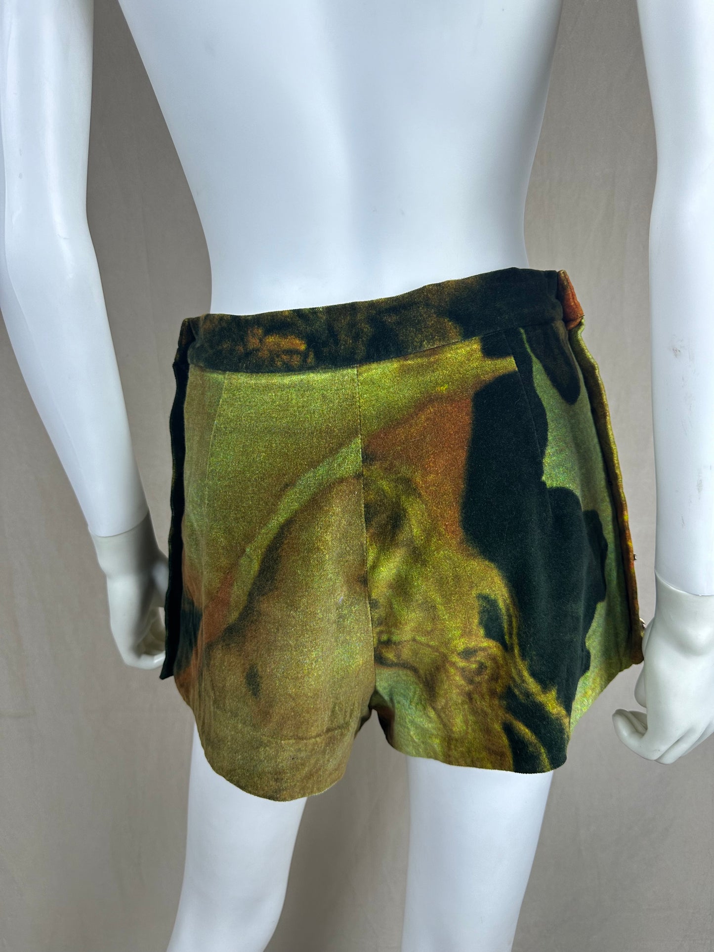 Vivienne Westwood FW 1993 Ruben’s Print Velour Shorts