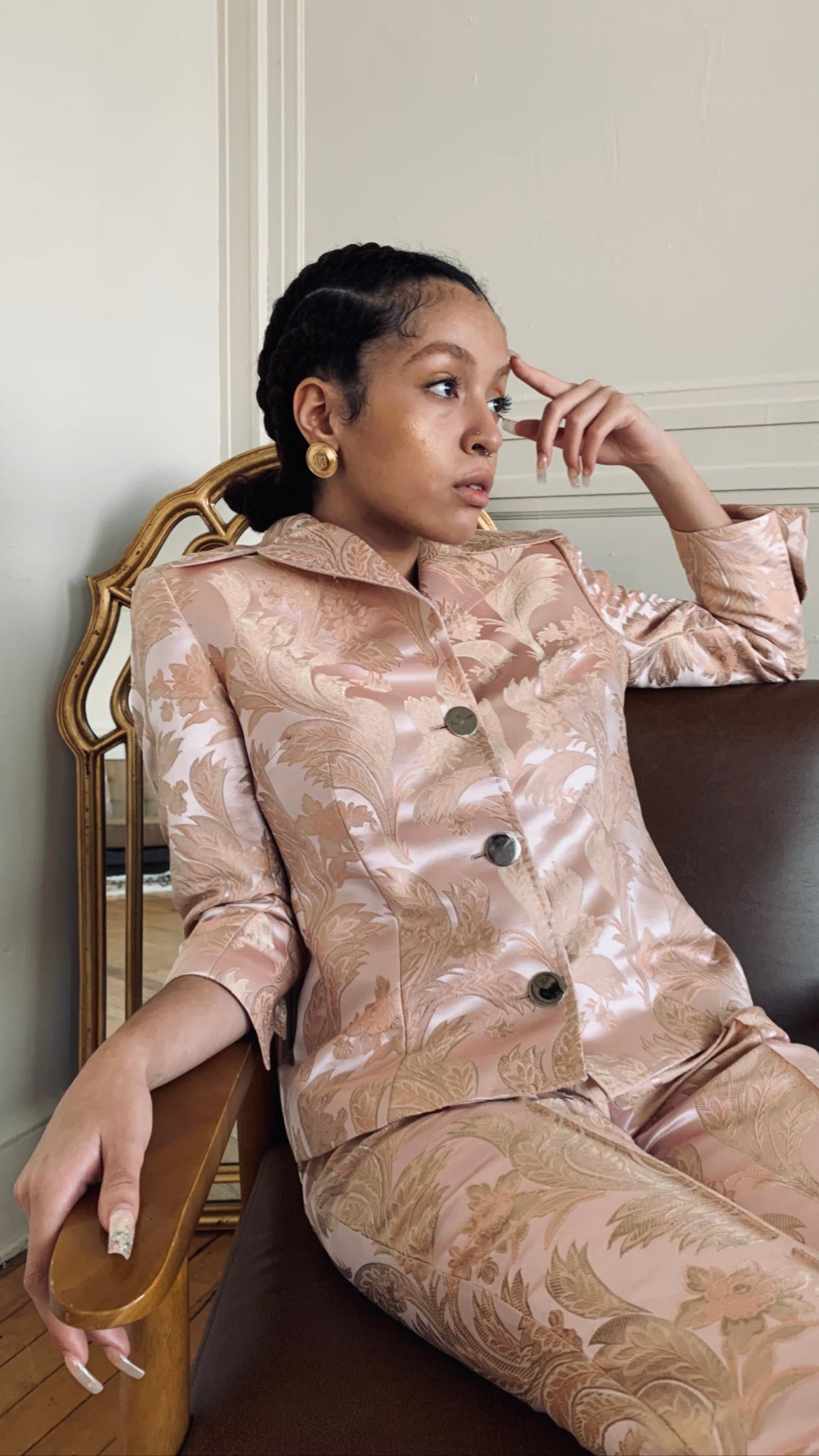 Dolce & Gabbana SS 2000 Paisley Print Pant Set