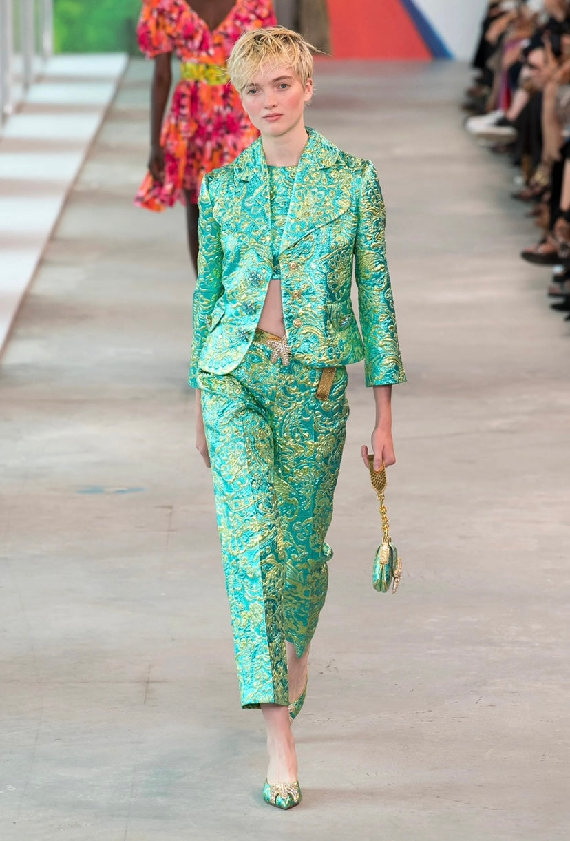Dolce & Gabbana SS 2000 Paisley Print Pant Set