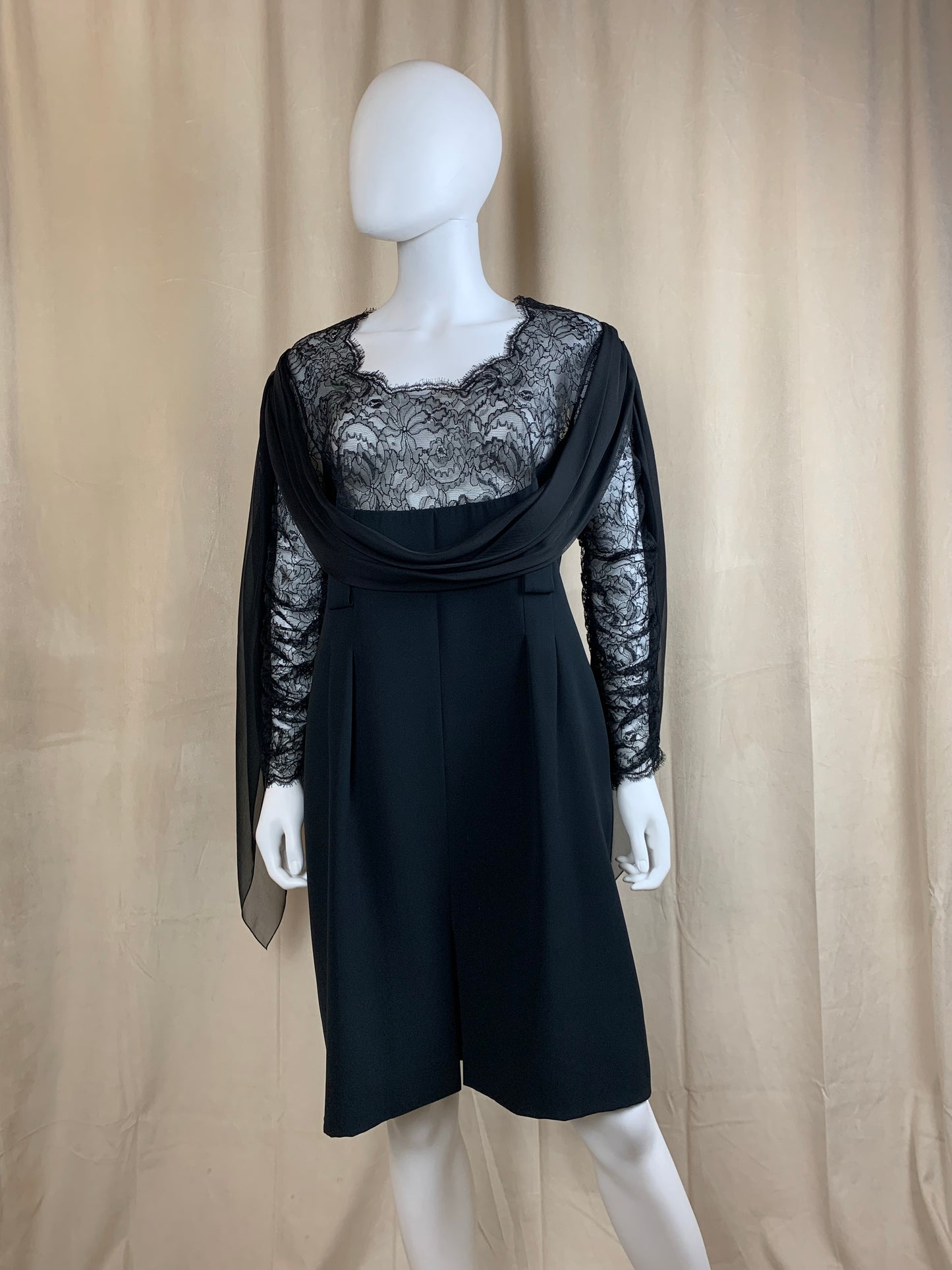 Chanel Vintage Lace Cocktail Dress
