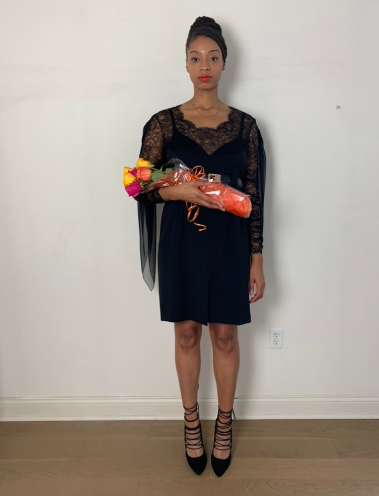 Chanel Vintage Lace Cocktail Dress