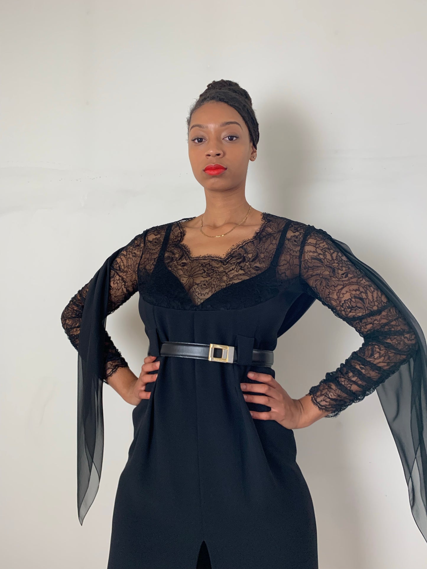 Chanel Vintage Lace Cocktail Dress