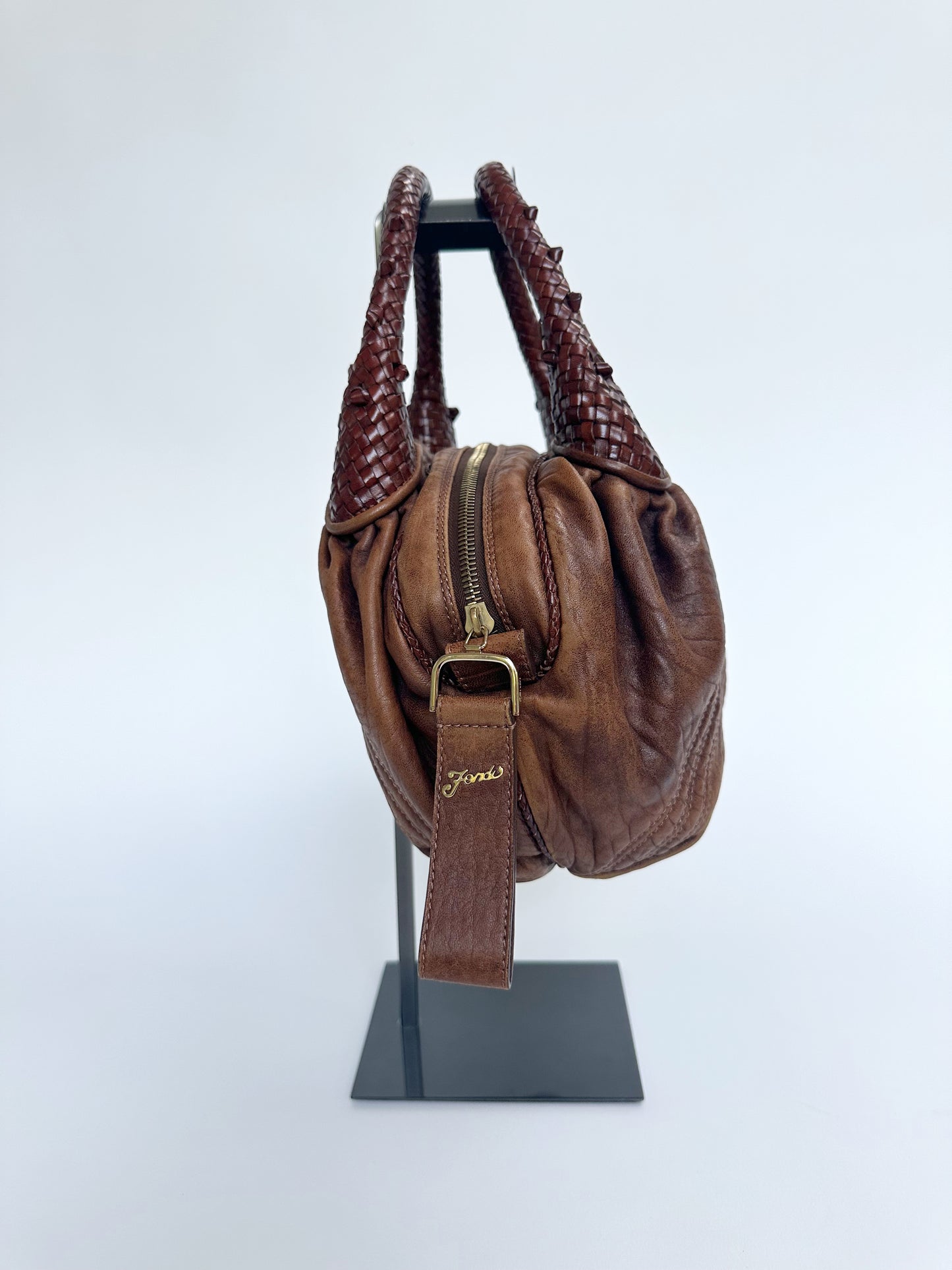 Fendi SS 2005 Brown Leather Spy Bag