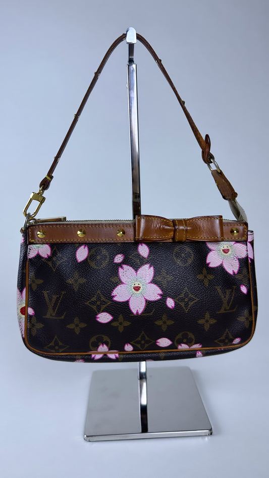 Louis Vuitton x Takashi Marakami SS 2003 Cherry Blossom Pochette Purse