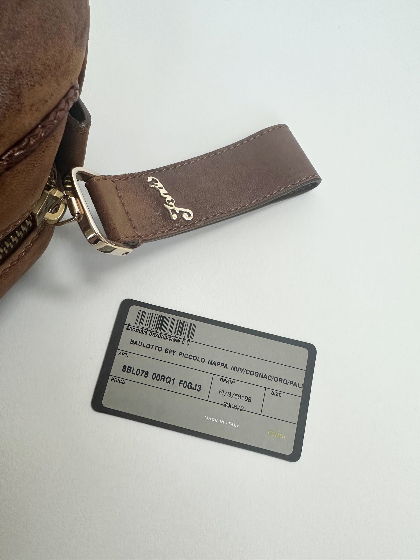 Fendi SS 2005 Brown Leather Spy Bag