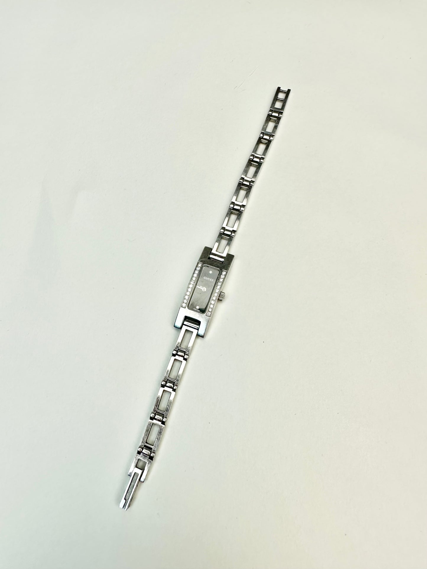 Gucci by Tom Ford Sterling Silver Watch with Diamonds