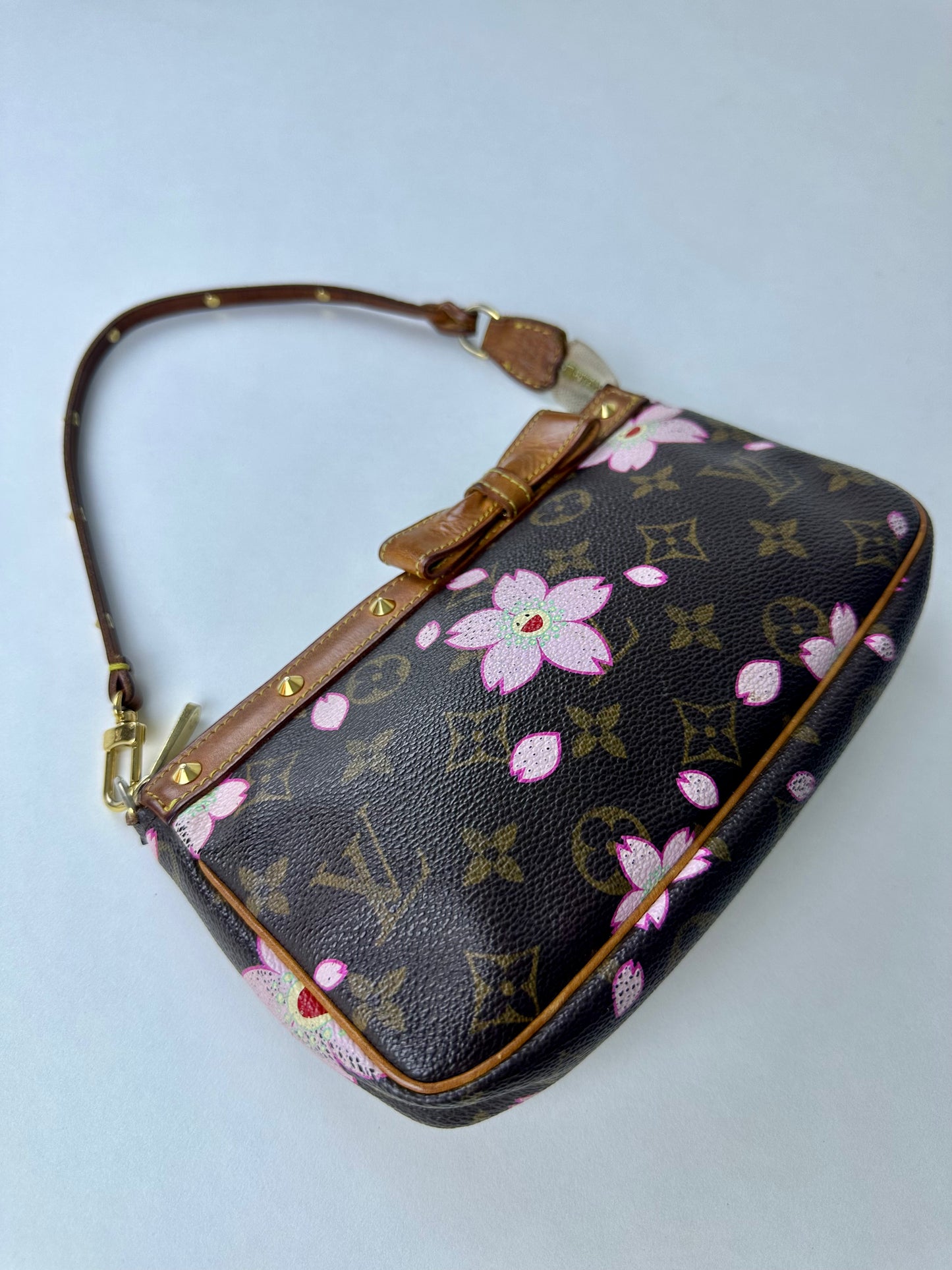 Louis Vuitton x Takashi Marakami SS 2003 Cherry Blossom Pochette Purse