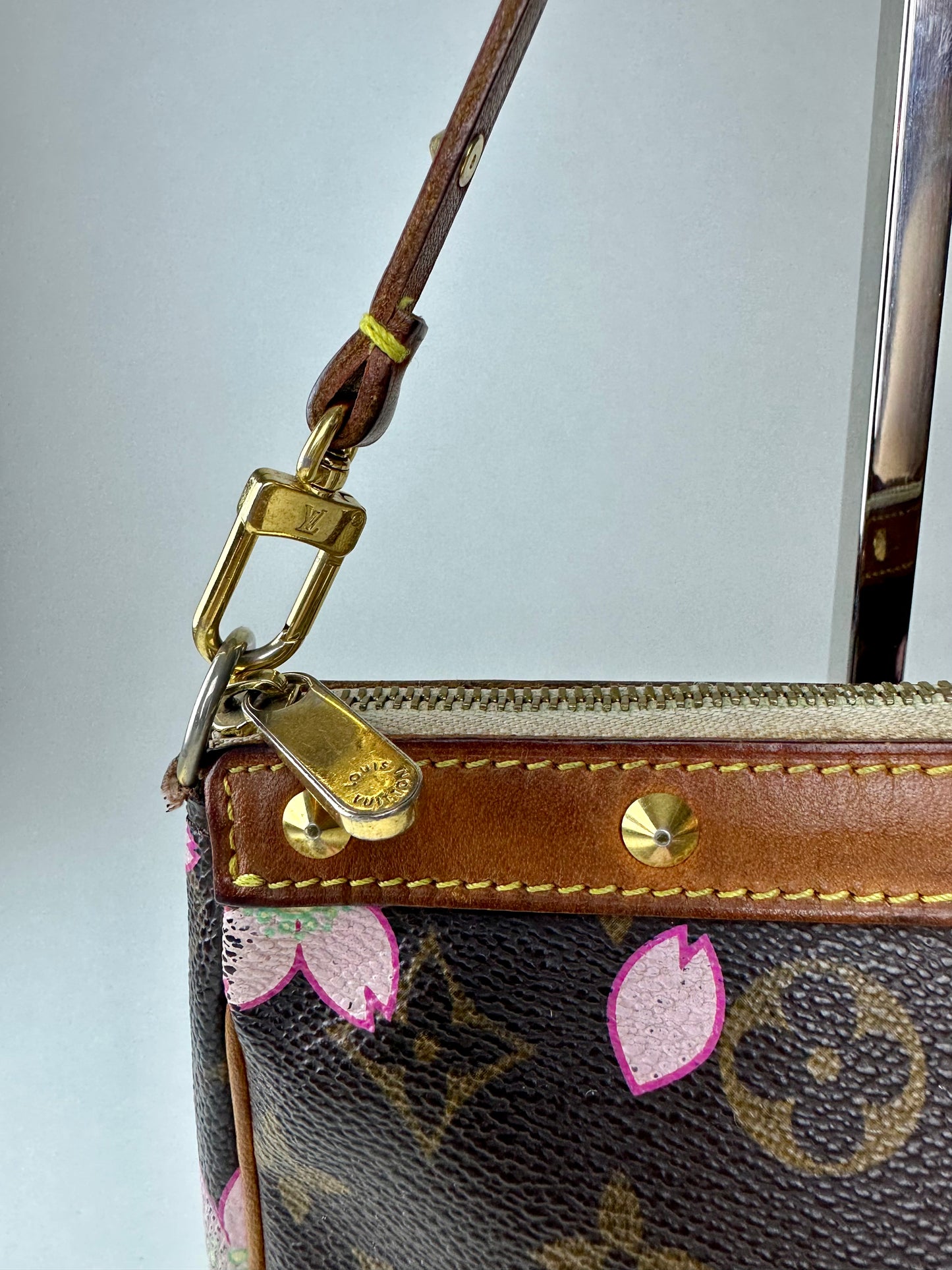 Louis Vuitton x Takashi Marakami SS 2003 Cherry Blossom Pochette Purse