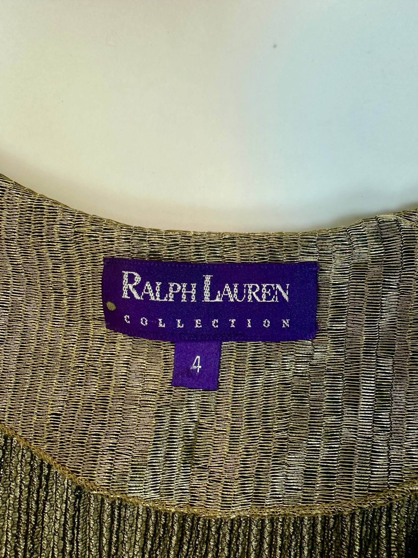 Ralph Lauren FW 1991 Purple Label Halter Top Gown