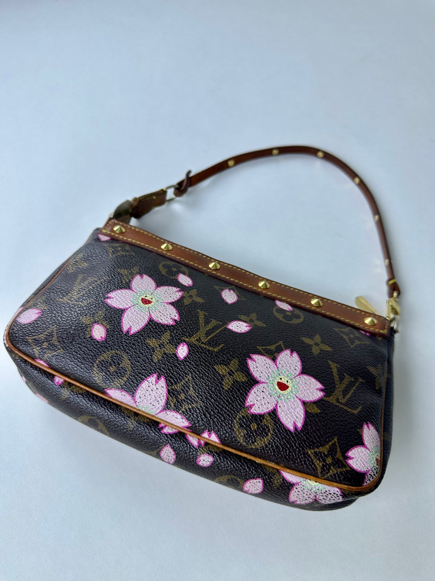 Louis Vuitton x Takashi Marakami SS 2003 Cherry Blossom Pochette Purse