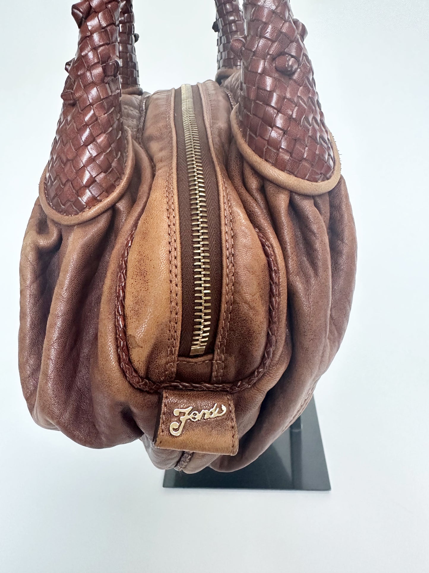 Fendi SS 2005 Brown Leather Spy Bag
