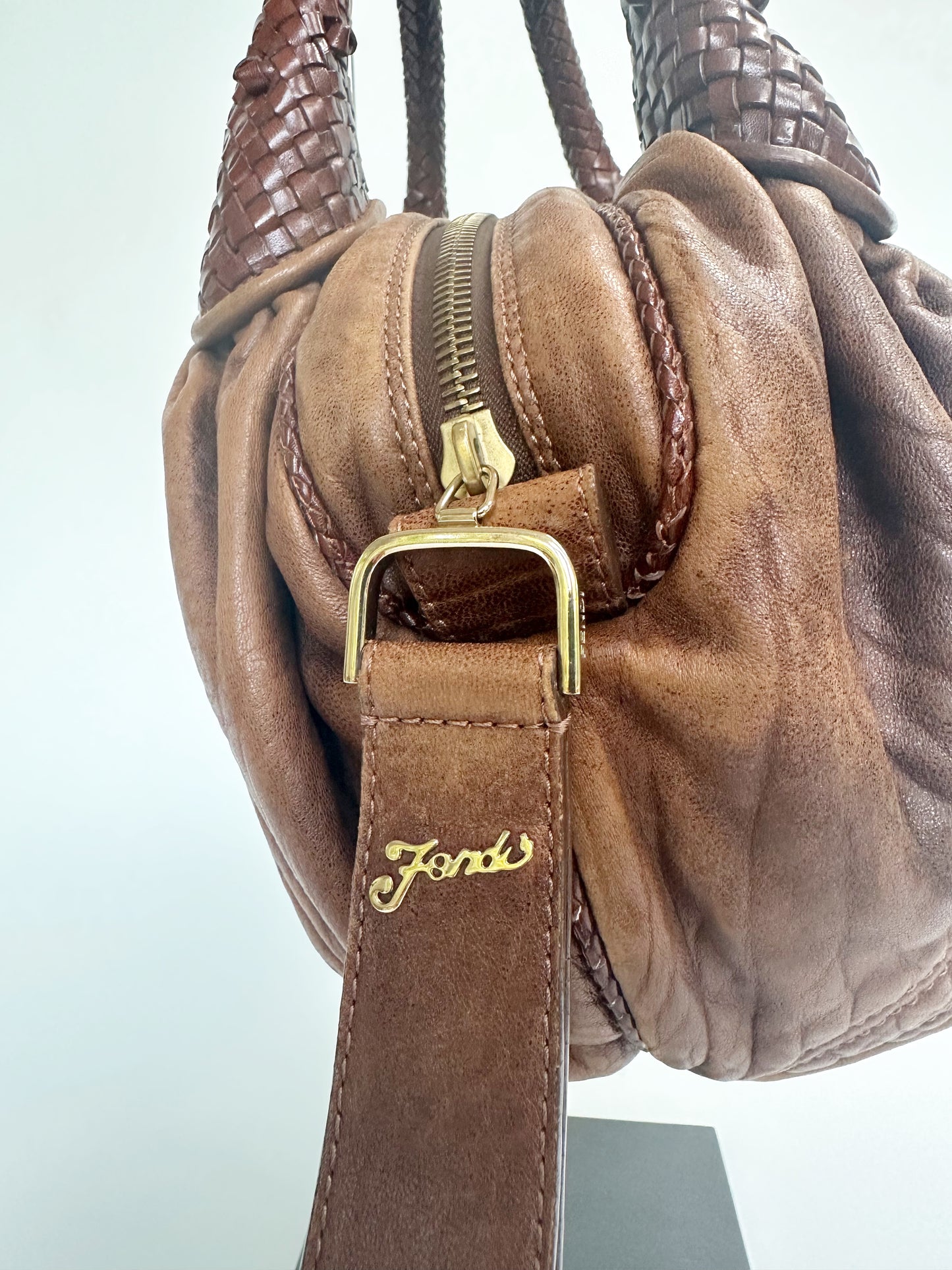 Fendi SS 2005 Brown Leather Spy Bag