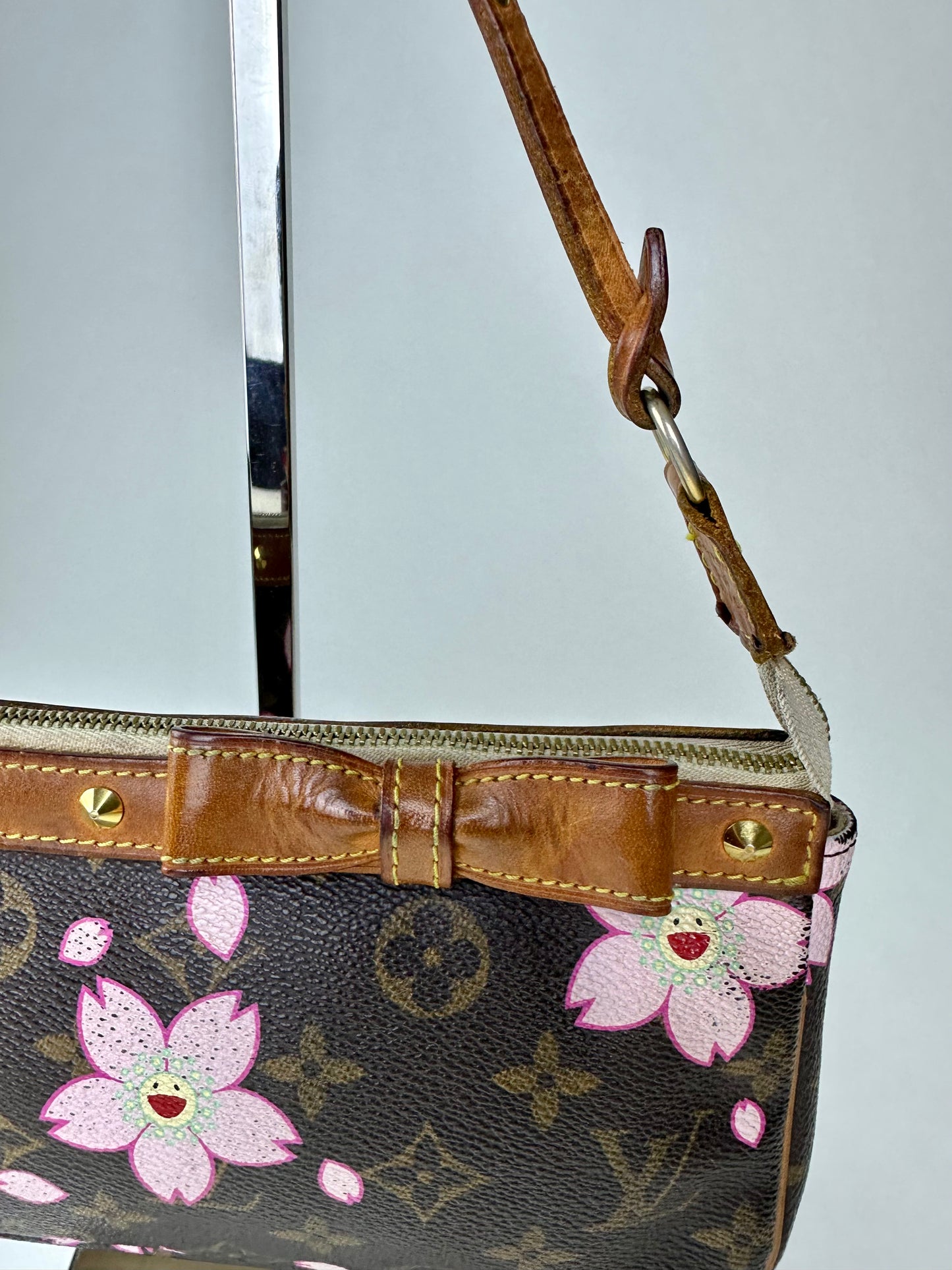 Louis Vuitton x Takashi Marakami SS 2003 Cherry Blossom Pochette Purse