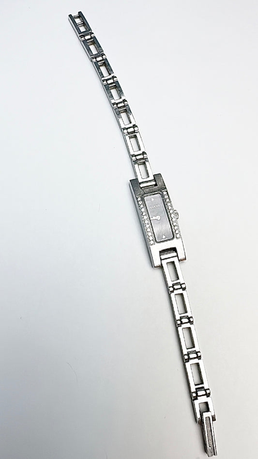 Gucci by Tom Ford Sterling Silver Watch with Diamonds