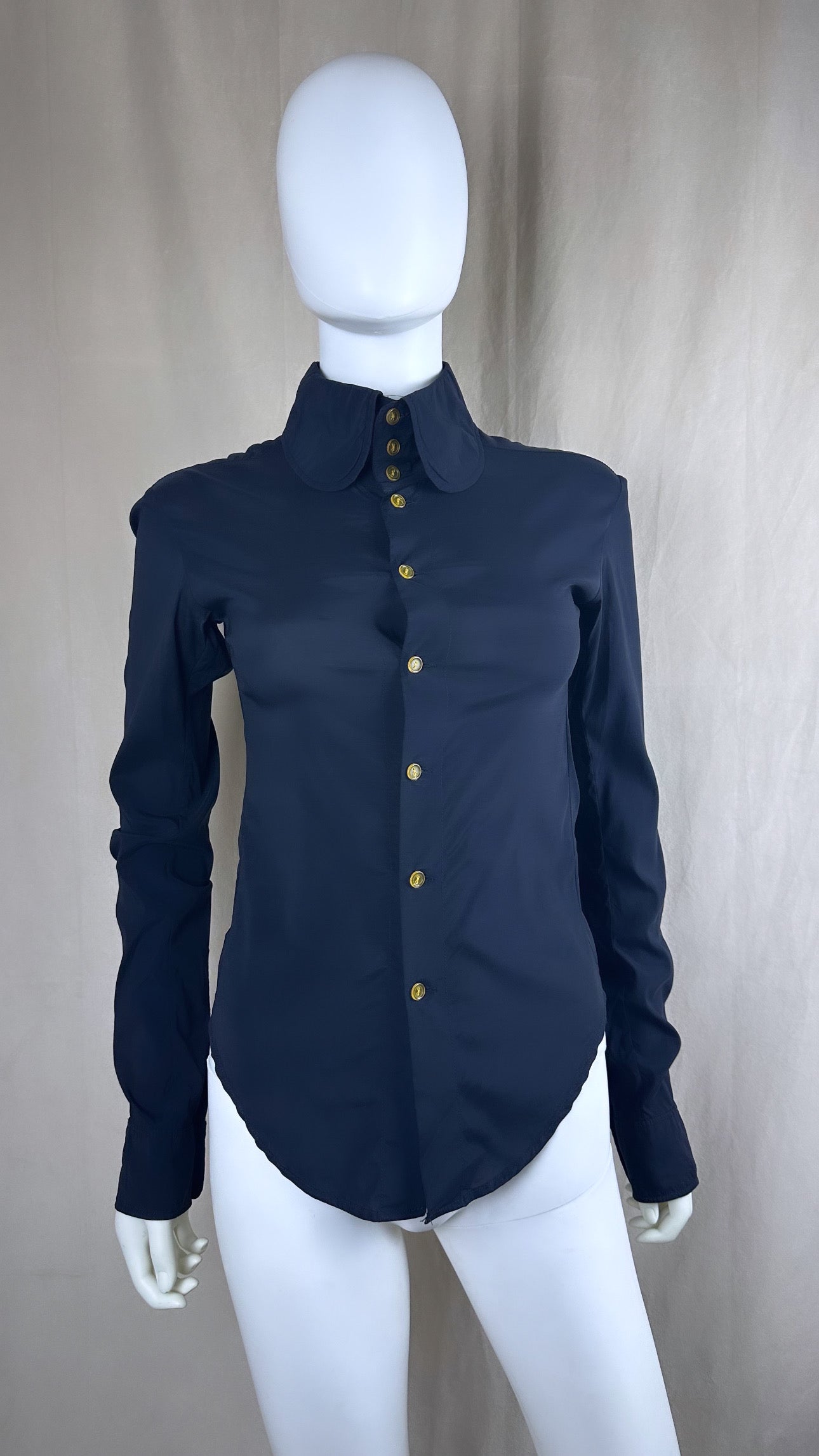 Vivienne Westwood SS 1992 Black Button Up