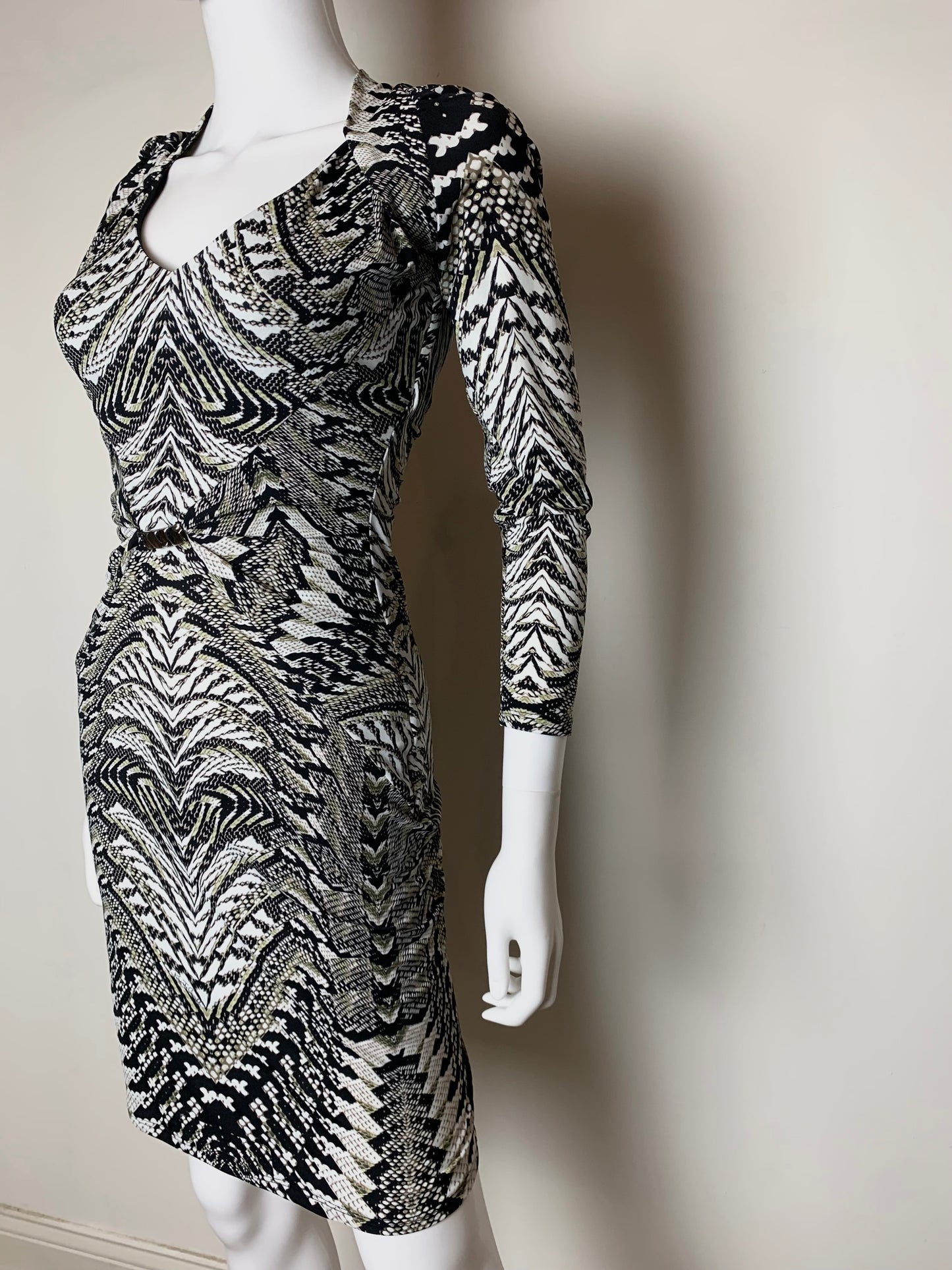 Roberto Cavalli Vintage Printed Midi Dress