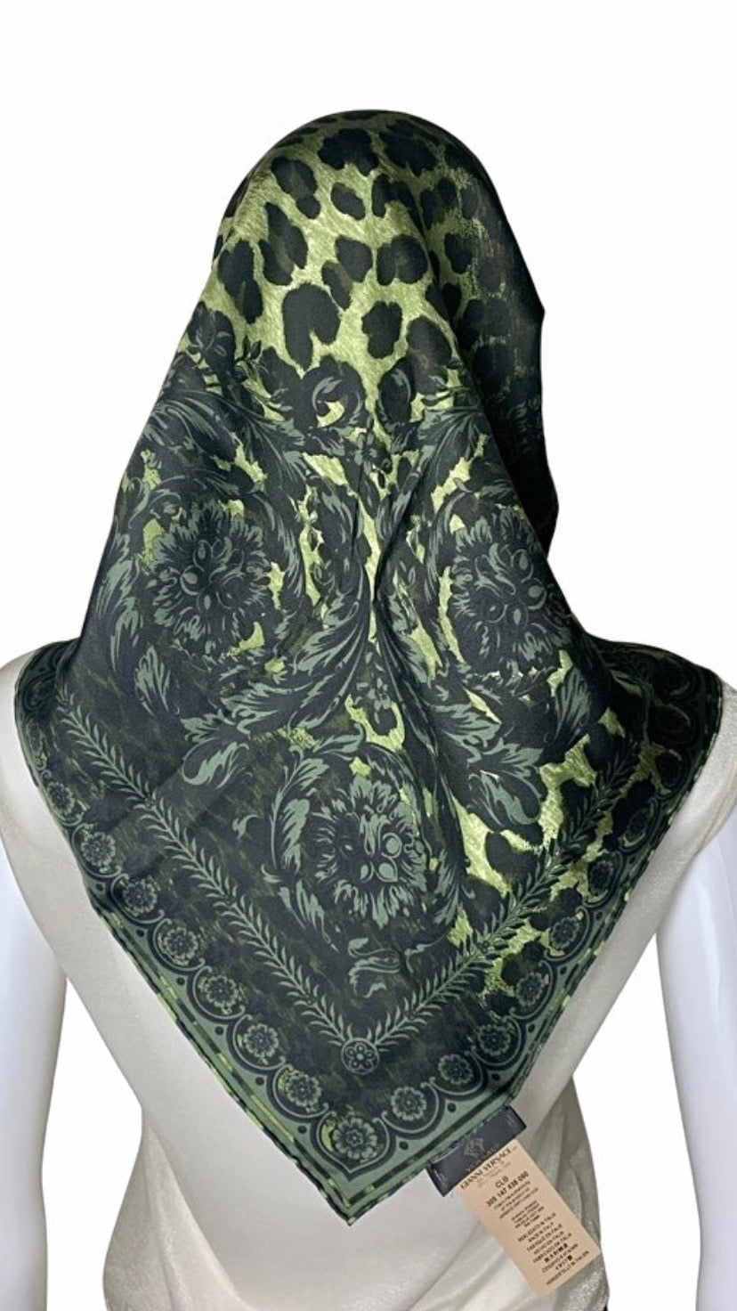 Versace FW 2005 Cheetah Silk Scarf