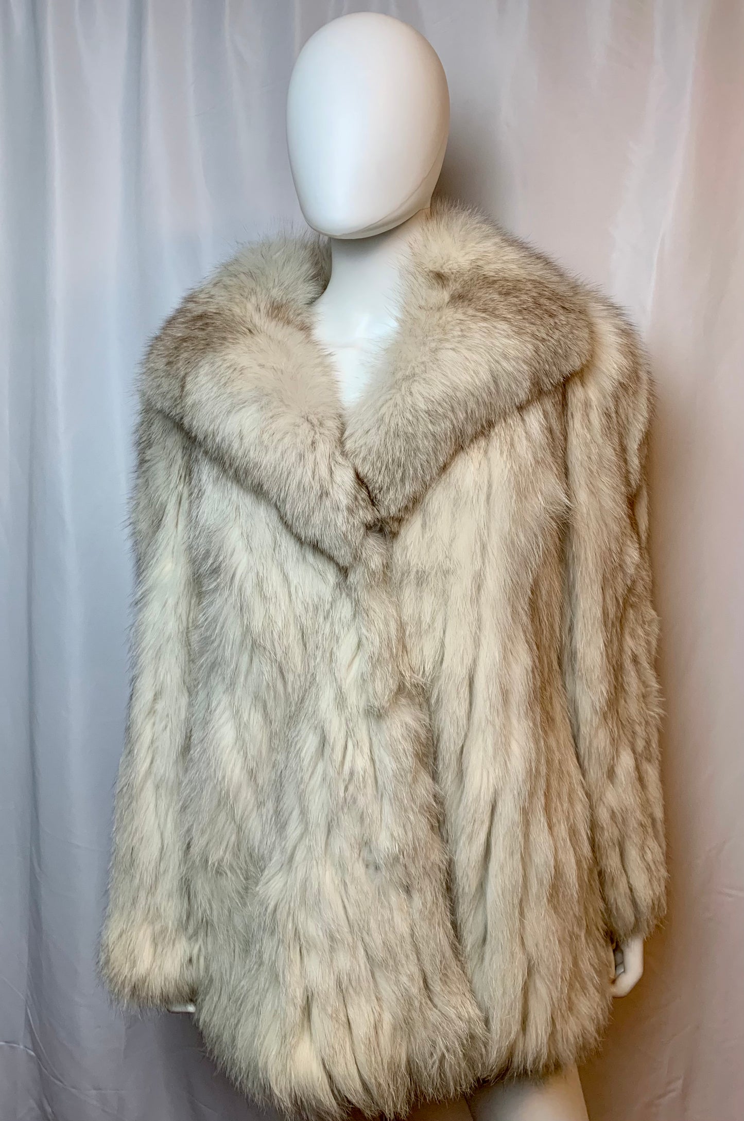 1969 White Fox Fur Coat