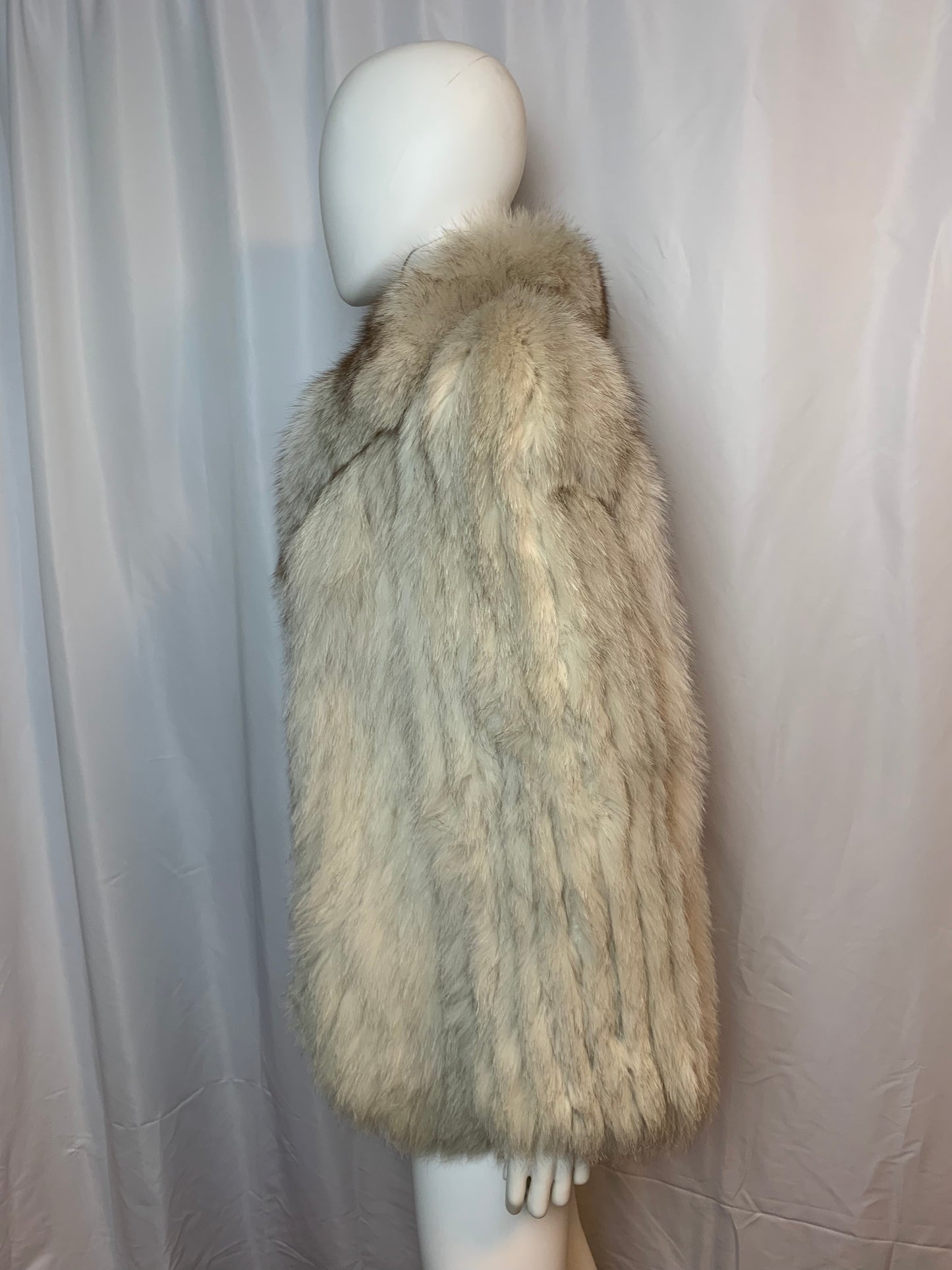 1969 White Fox Fur Coat