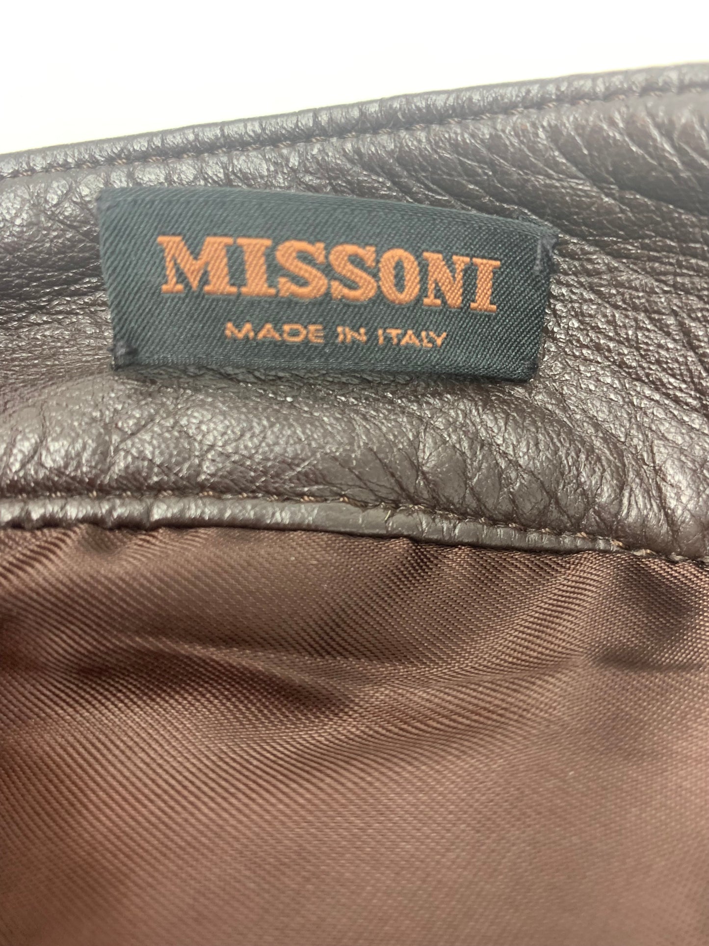 Missoni Vintage Leather Pants