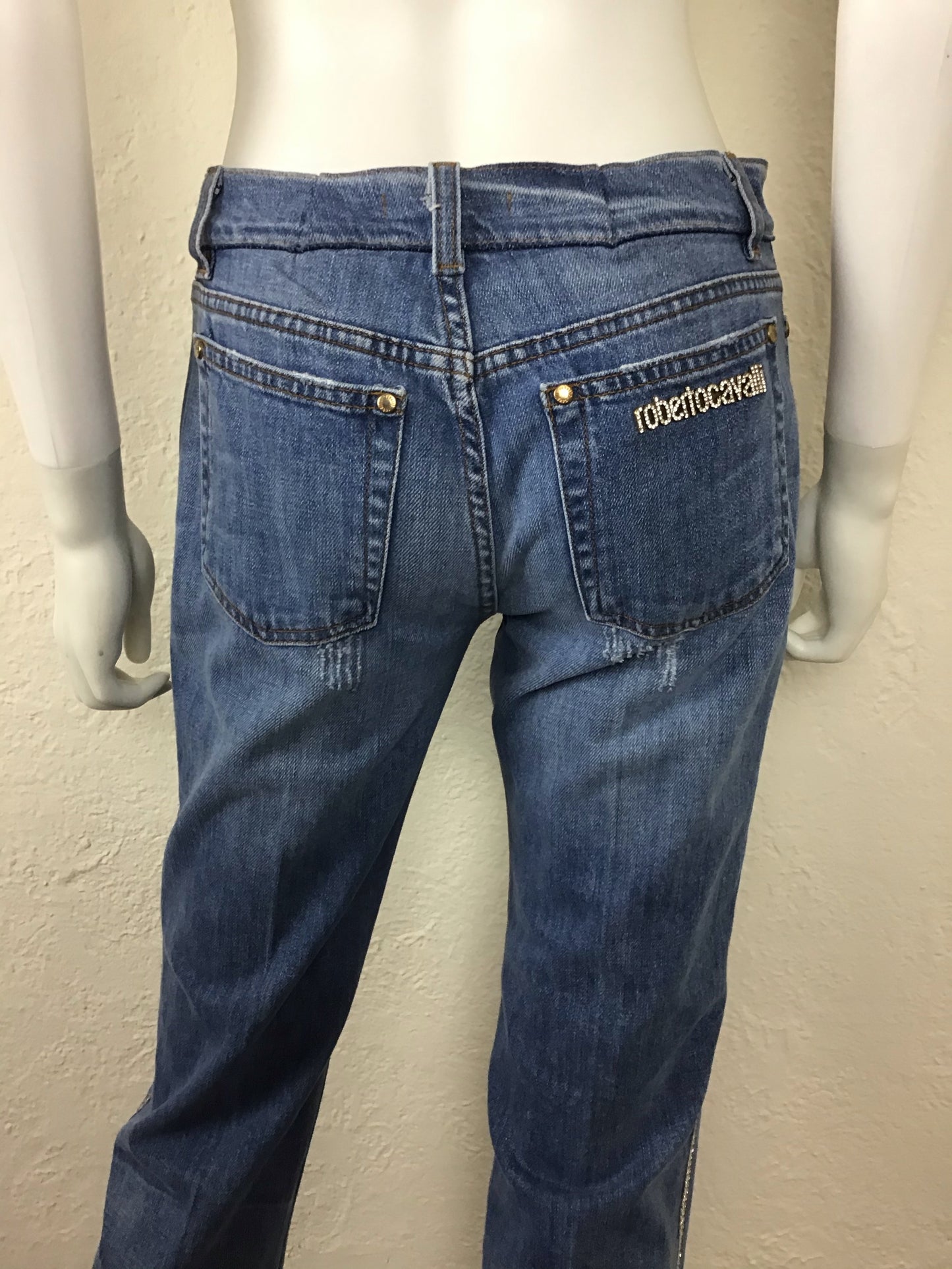 Roberto Cavalli Vintage Rime-stone Jeans