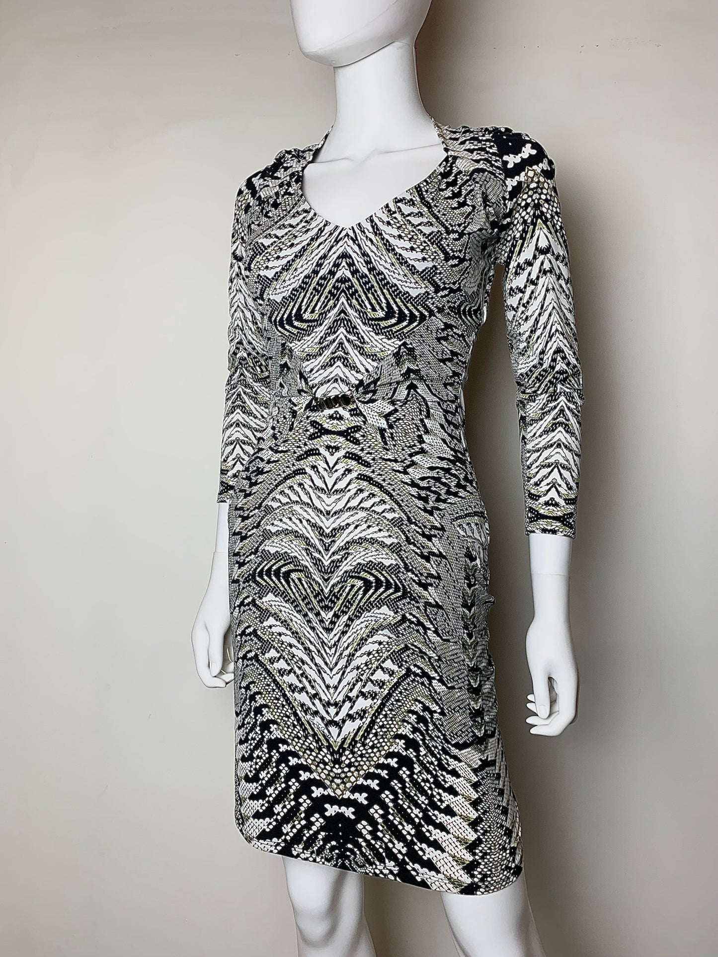 Roberto Cavalli Vintage Printed Midi Dress