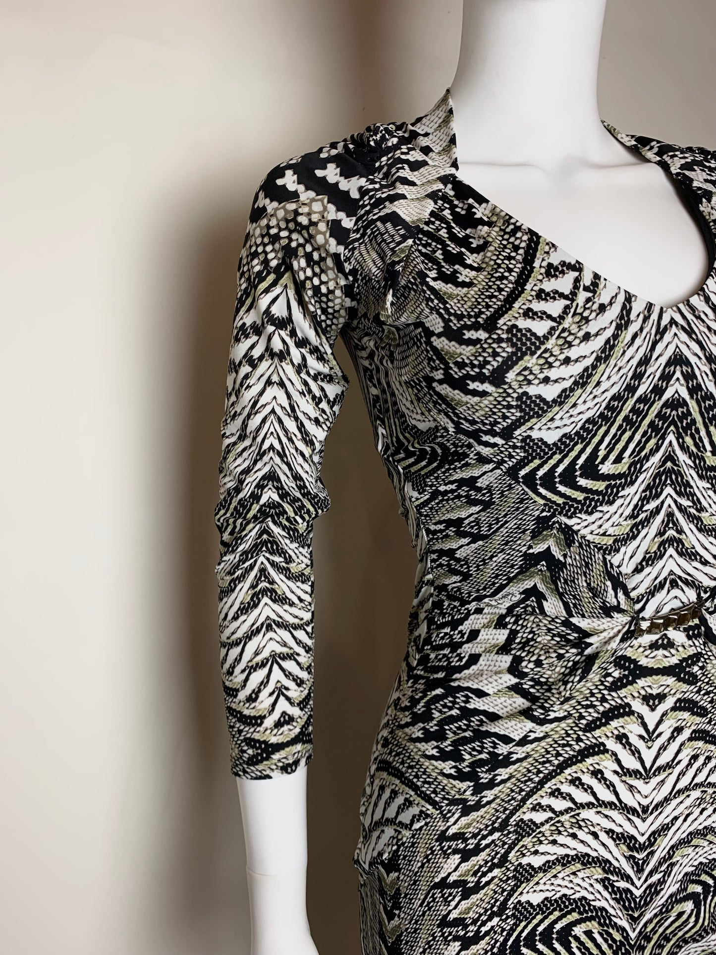 Roberto Cavalli Vintage Printed Midi Dress