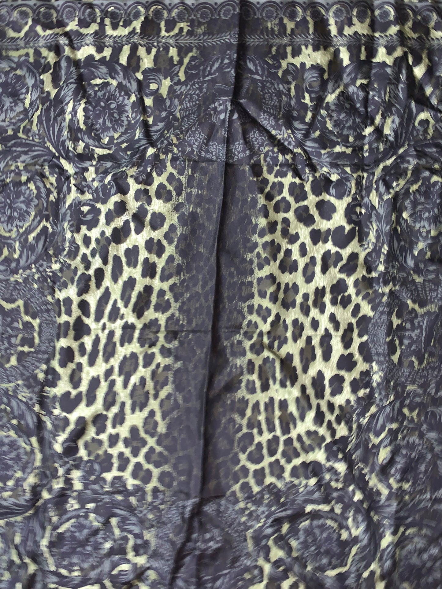 Versace FW 2005 Cheetah Silk Scarf