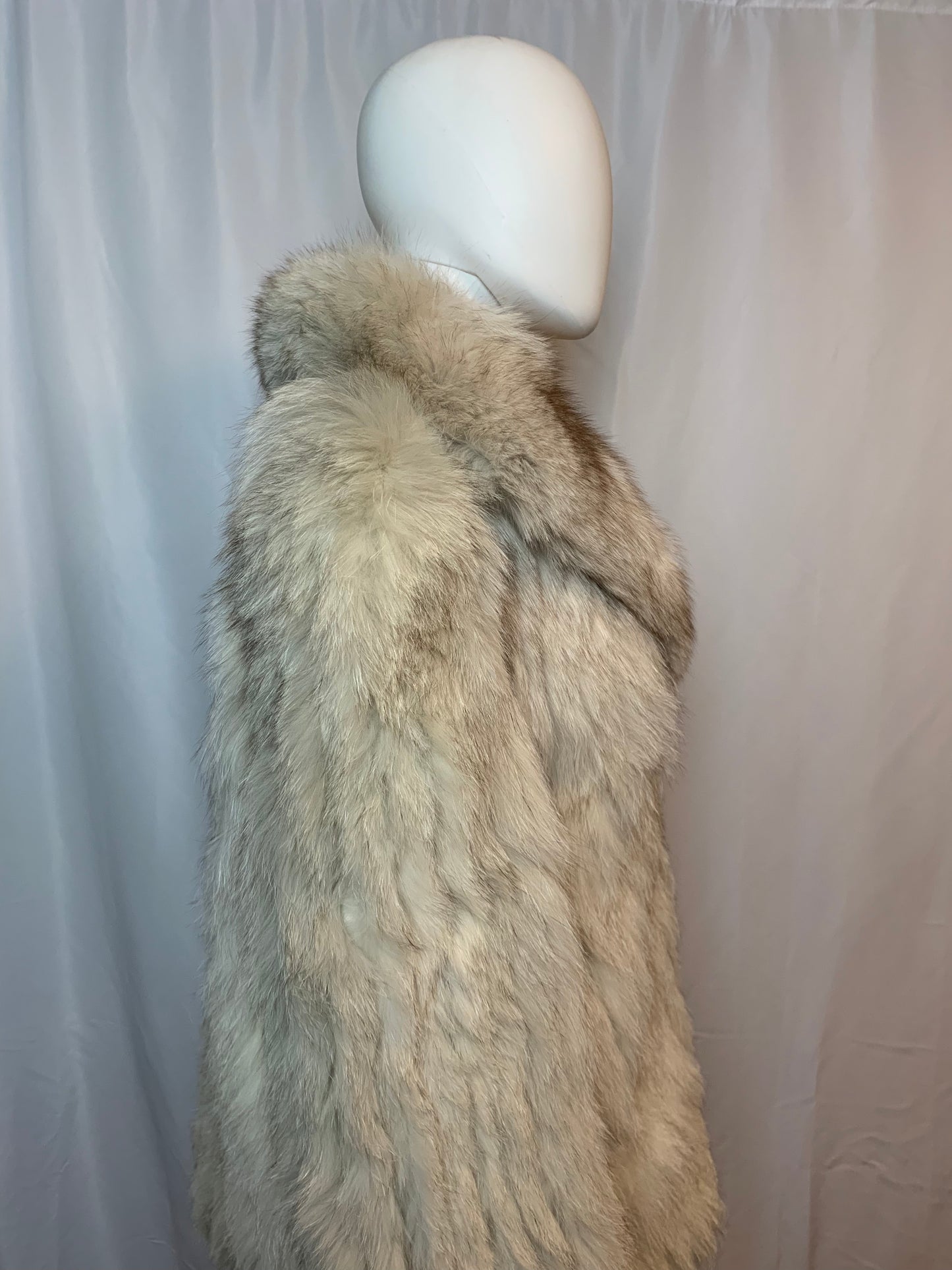 1969 White Fox Fur Coat