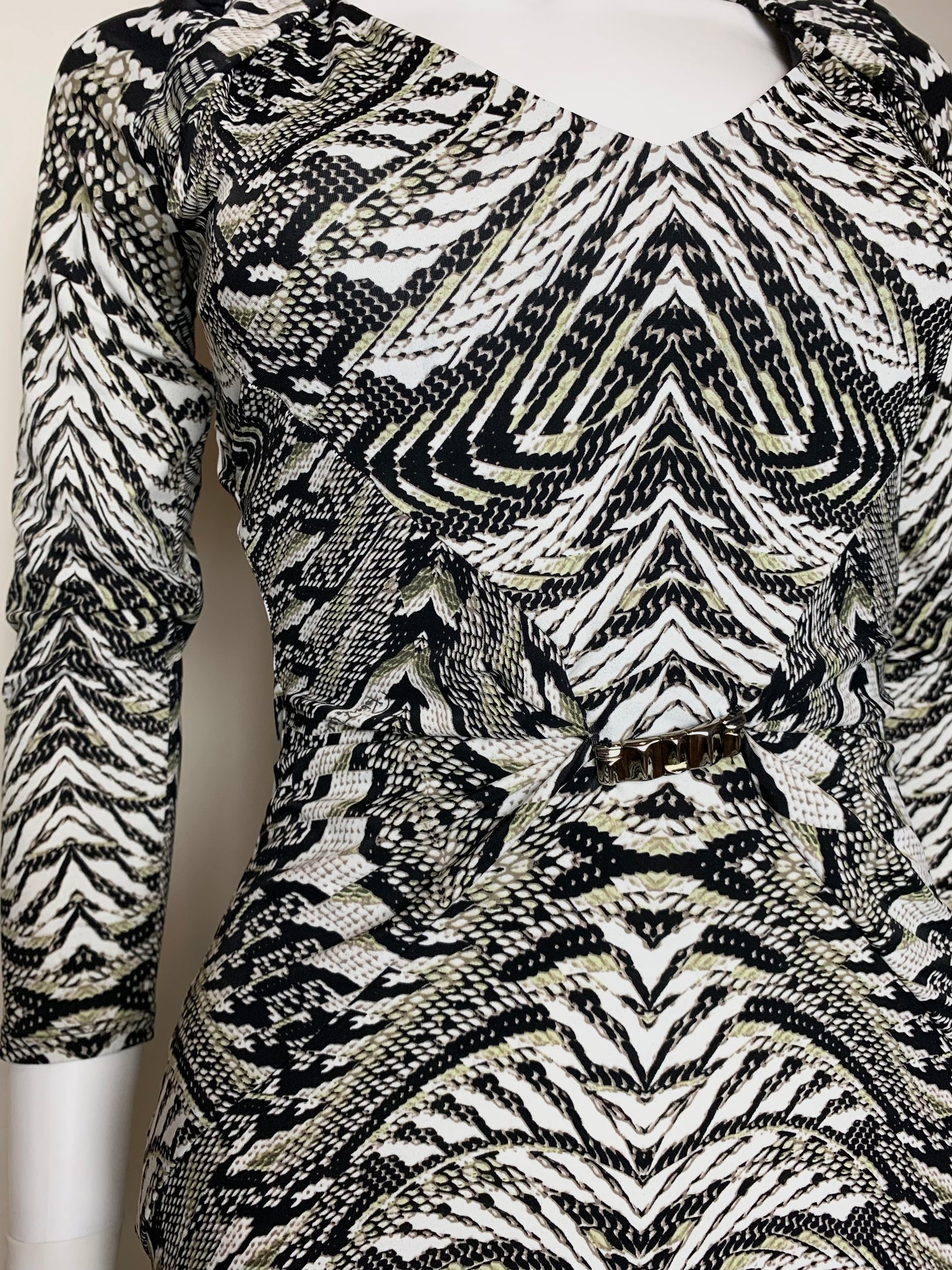 Roberto Cavalli Vintage Printed Midi Dress